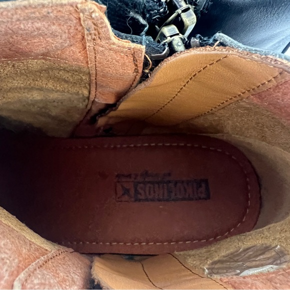 PIKOLINOS gray Black Ankle Booties with two Zippers - Picture 4 of 10